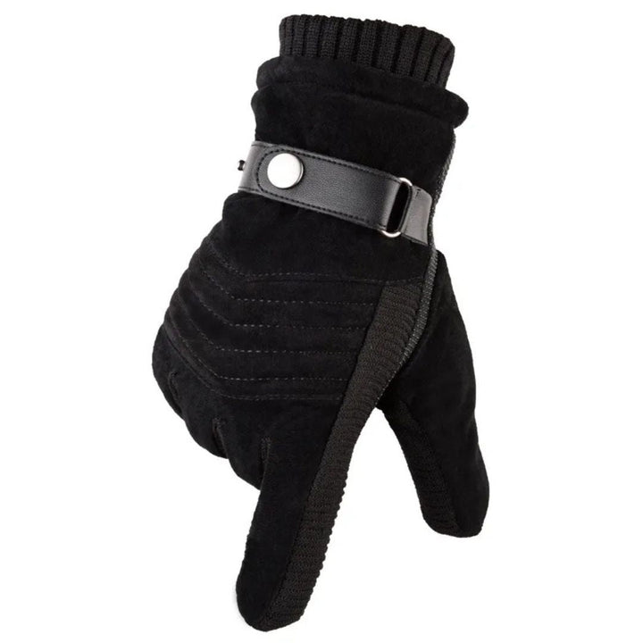 Winter Gloves | Touch Screen Compatible Leather Gloves with Insulation | Adjustable Wrist Strap for Maximum Warmth 6